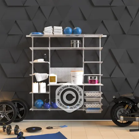 гардеробная система практик home гараж 2 белая гардеробная система практик home гараж 2 белая