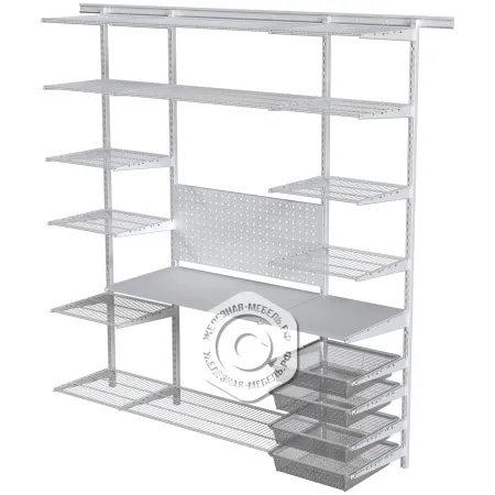 гардеробная система практик home гараж 2 белая гардеробная система практик home гараж 2 белая